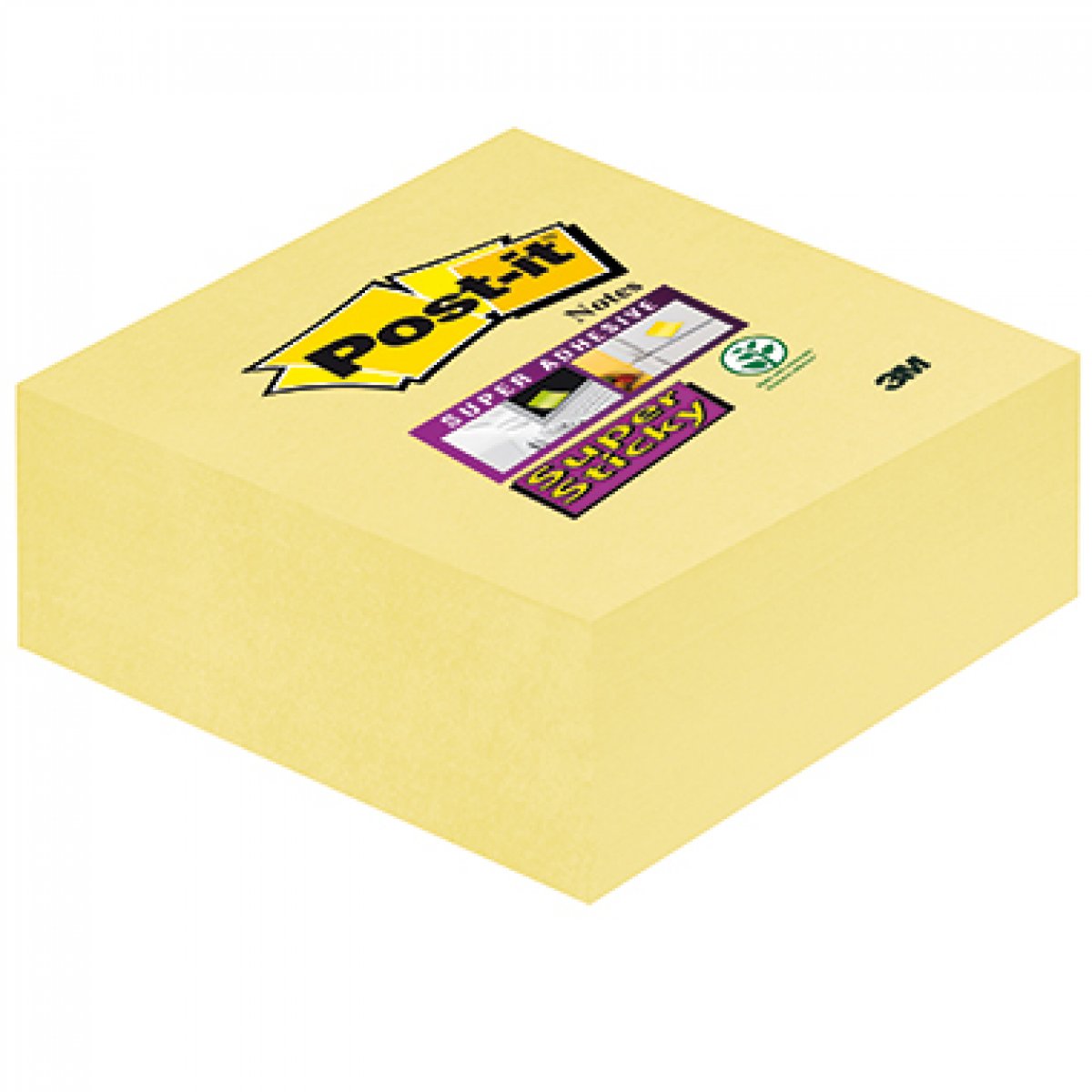 gelb 270 Blatt Post-it 2014-SCY Haftnotiz Super Sticky Würfel 76 x 76 mm