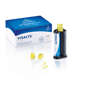 Visalys Core Normal pack Dentin: 1 x 25 ml, Mischkanülen gelb kurz, 20 Intraoral tips - Kartusche