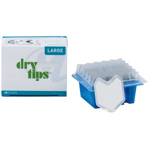 Reflective DryTips, groß, silber, Packung à 50 Stück
