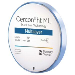 Cercon ht ML, Multilayer Zirkonoxid-Ronde, 98 x 18mm, A1, Packung à 1 Stück