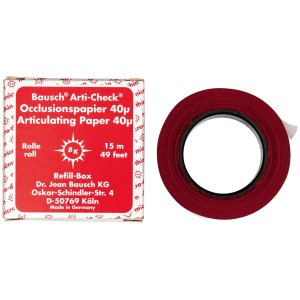 Arti-Check Occlusionspapier 40 µ, 16 mm, mikrodünn, rot, Rolle à 15 m