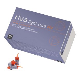 Riva Light Cure HV, Glasionomer Füllungszement, A3, Packung à 50 Kapseln