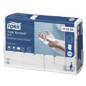 Tork Xpress Handtuch Premium, weiß, weich, 2-lagig, 34 x 21 cm, Packung à 2310 Stück