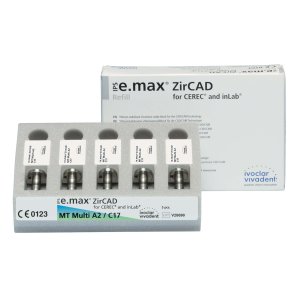IPS e.max ZirCad Cerec/inLab, Blöcke, MT Multi A2, C17/5, Packung à 5 Stück