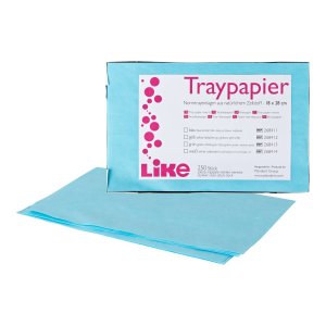 Like Traypapier, 18 × 28 cm, blau, Packung à 250 Blatt