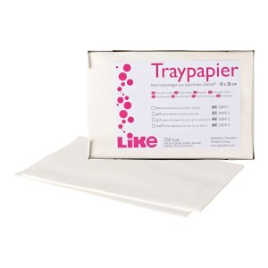 Like Traypapier, 18 × 28 cm, weiß, Packung à 250 Blatt