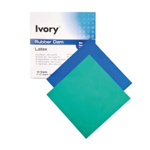 Ivory Premium Kofferdam, dünn, blau, Packung à 36 Stück