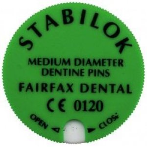 Stabilok Pin Set Edelstahl normal grün, Packung 20 Stück
