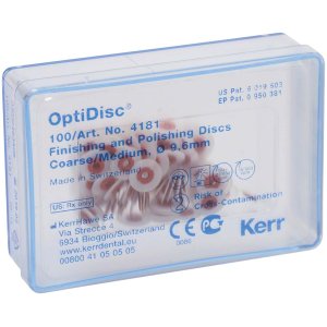 OptiDisc, 9,6 mm, medium, hellbraun, Packung à 100 Stück